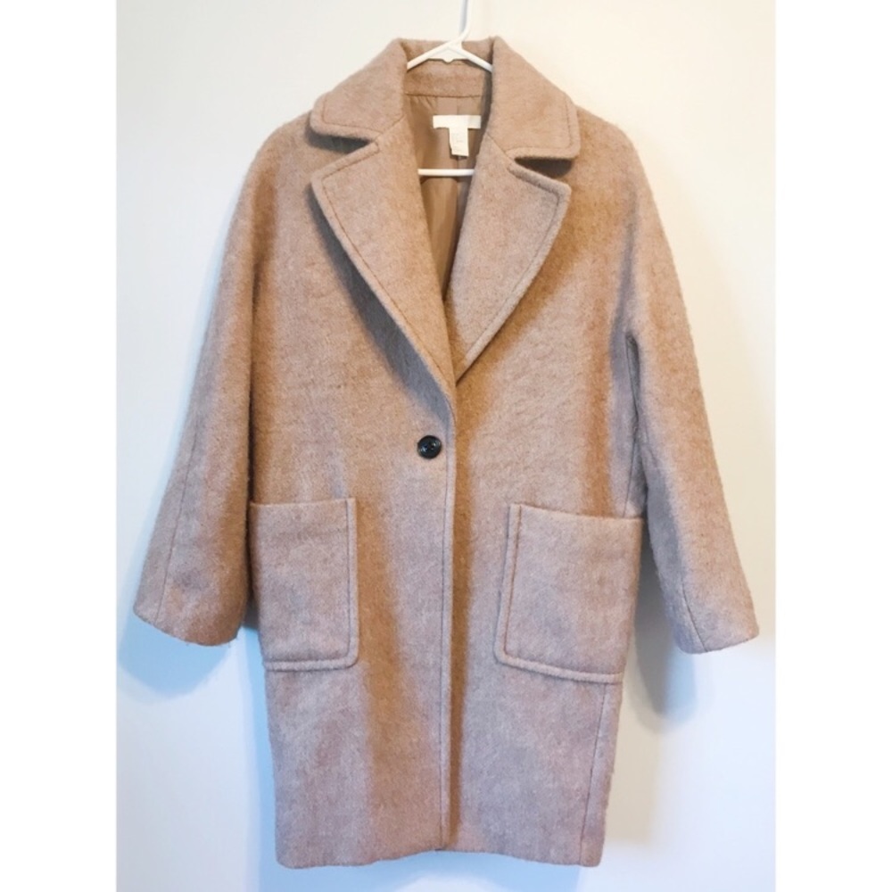 H&M wool cocoon coat